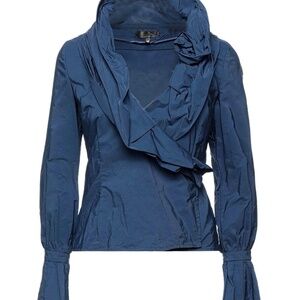 Brand new woman Navy Blue blouse, Eureka by Babylon,  Italian size 40, NWT